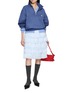 模特儿示范图 - 点击放大 - SHUSHU/TONG - Stand Collar Cotton Pullover Top