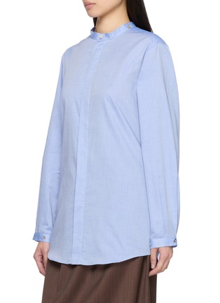 细节 - 点击放大 - SONIA CARRASCO - Contrast Collar Layered Placket Shirt