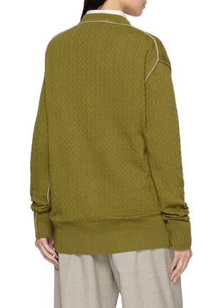 背面 - 点击放大 - SONIA CARRASCO - Chevron Knit Cardigan