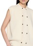  - SONIA CARRASCO - Double Breasted Cotton Silk Knit Vest