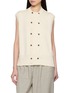 首图 - 点击放大 - SONIA CARRASCO - Double Breasted Cotton Silk Knit Vest