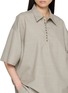  - SONIA CARRASCO - Short Sleeve Half Placket Tailored Shirt