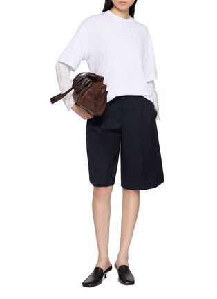 模特儿示范图 - 点击放大 - SONIA CARRASCO - Lining Sleeve T-shirt
