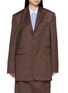 首图 - 点击放大 - SONIA CARRASCO - Single Breasted Contrast Stitch Tailored Blazer