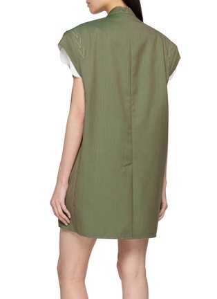 背面 - 点击放大 - SONIA CARRASCO - Structured Raw Edge Stitch Vest Dress