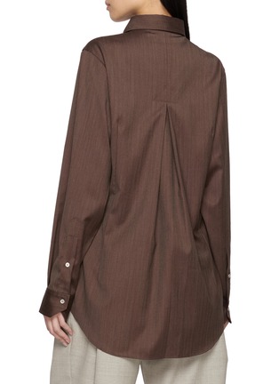背面 - 点击放大 - SONIA CARRASCO - Contrast Placket Flap Pocket Shirt