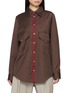 首图 - 点击放大 - SONIA CARRASCO - Contrast Placket Flap Pocket Shirt