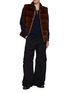 模特儿示范图 - 点击放大 - KRUF - Stand Collar Mink Fur Cashmere Down Vest