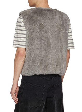 背面 - 点击放大 - KRUF - Reversible Mink Fur Nylon Down Vest