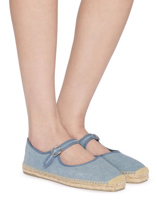 模特儿示范图 - 点击放大 - CASTAÑER - Padua Canvas Espadrille Mary Janes