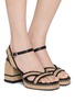 模特儿示范图 - 点击放大 - CASTAÑER - Vanish 90 Platform Jute Espadrille Sandals
