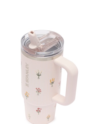 细节 –点击放大 - STANLEY - The Quencher ProTour Flip Straw Lid Tumbler 30oz — Rose Quartz Bouquets