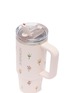细节 –点击放大 - STANLEY - The Quencher ProTour Flip Straw Lid Tumbler 30oz — Rose Quartz Bouquets