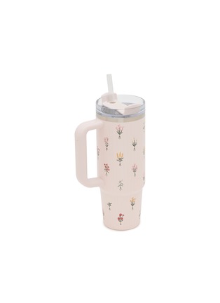 细节 –点击放大 - STANLEY - The Quencher H2.0 FlowState™ Tumbler 30oz — Rose Quartz Bouquets
