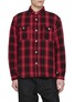 首图 - 点击放大 - EDWIN - Chequered Cotton Flannel Work Shirt