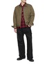 模特儿示范图 - 点击放大 - EDWIN - Chequered Cotton Flannel Work Shirt