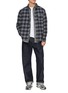 模特儿示范图 - 点击放大 - EDWIN - Basic Straight Leg Denim Jeans