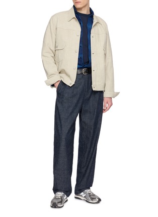 模特儿示范图 - 点击放大 - EDWIN - Chequered Cotton Flannel Shirt