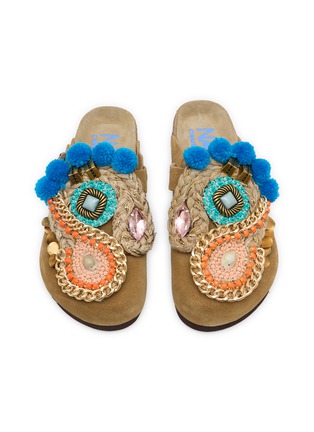 细节 - 点击放大 - NAN-KU COUTURE - EBK-11 Suede Clogs