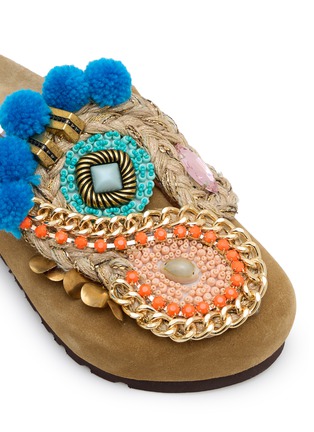 细节 - 点击放大 - NAN-KU COUTURE - EBK-11 Suede Clogs