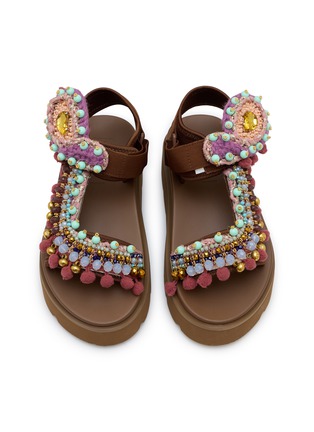 细节 - 点击放大 - NAN-KU COUTURE - EKS-10H Platformed Sandals