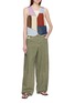 模特儿示范图 - 点击放大 - LAOWLA - Patchwork Bead Embroidery Panel Vest