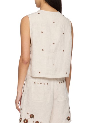 背面 - 点击放大 - LAOWLA - Cat Hand Embroidered Linen Vest
