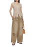 模特儿示范图 - 点击放大 - LAOWLA - Embroidered Washed Faded Pants