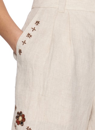  - LAOWLA - Hand Embroidered Linen Shorts