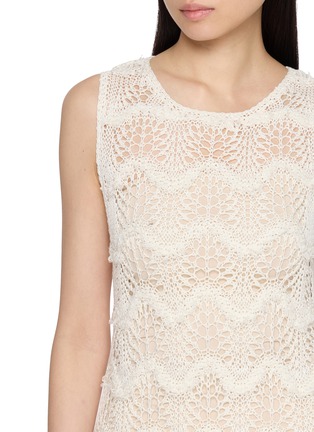  - SWAYING - Crochet Sheer Silk Tank Long Dress