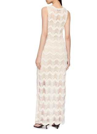 背面 - 点击放大 - SWAYING - Crochet Sheer Silk Tank Long Dress