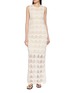 首图 - 点击放大 - SWAYING - Crochet Sheer Silk Tank Long Dress