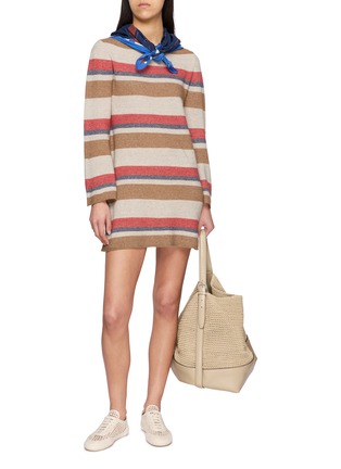 模特儿示范图 - 点击放大 - GUEST IN RESIDENCE - Bayside Linen Silk Mini Dress