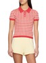 首图 - 点击放大 - GUEST IN RESIDENCE - Gingham Shrunken Silk Linen Polo Shirt