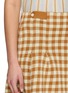  - GUEST IN RESIDENCE - Gingham Silk Linen Pleated Skirt