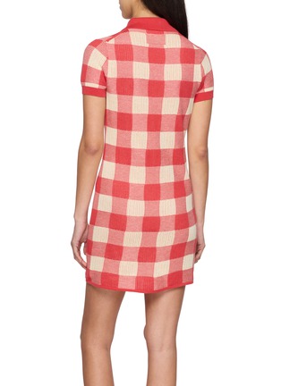 背面 - 点击放大 - GUEST IN RESIDENCE - Gingham Silk Linen Polo Dress