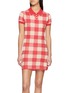 首图 - 点击放大 - GUEST IN RESIDENCE - Gingham Silk Linen Polo Dress