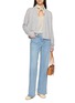 模特儿示范图 - 点击放大 - GUEST IN RESIDENCE - Stealth Cashmere Linen Cardigan