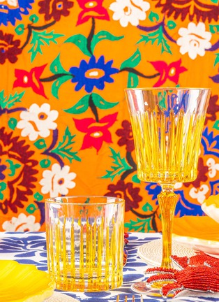 细节 –点击放大 - LES OTTOMANS - 撞色条纹酒杯 — 黄色