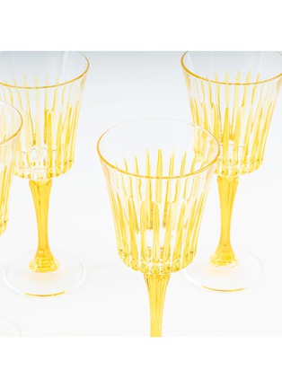 细节 –点击放大 - LES OTTOMANS - 撞色条纹酒杯 — 黄色