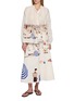 模特儿示范图 - 点击放大 - MII - Beach Scene Hand Embroidered Shirt