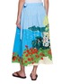 背面 - 点击放大 - MII - Coastal Garden Printed Hand Embroidered Skirt
