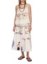模特儿示范图 - 点击放大 - MII - Beach Scene Hand Embroidered Camisole Top
