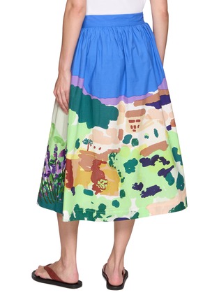 背面 - 点击放大 - MII - Garden Landscape Printed Hand Embroidered Skirt
