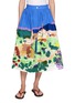 首图 - 点击放大 - MII - Garden Landscape Printed Hand Embroidered Skirt