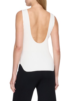 背面 - 点击放大 - DETERM - Collagen Scoop Neck Ribbed Tank Top