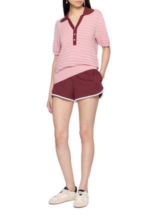 模特儿示范图 - 点击放大 - VARLEY - Wren Knit Polo Top