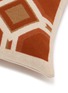 细节 –点击放大 - FRETTE - x Tara Bernerd Deco Square Cushion — Rust/Tan
