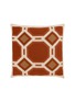 首图 –点击放大 - FRETTE - x Tara Bernerd Deco Square Cushion — Rust/Tan