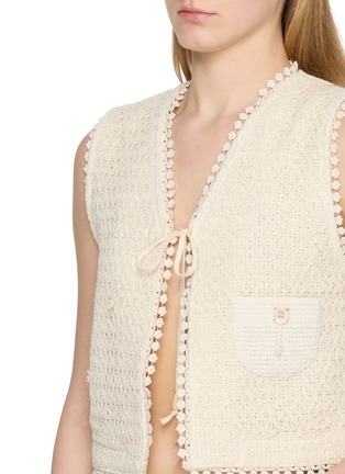  - YOUNG N SANG - Hand Beads Layered Textured Vest